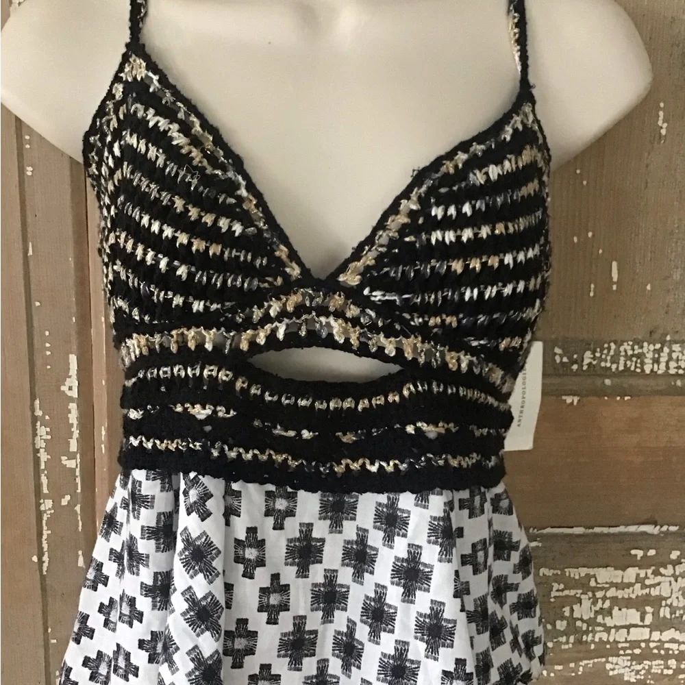 NWT By Anthropologie Freida Layered Sweater Tank top size M - Picture 2 of 13